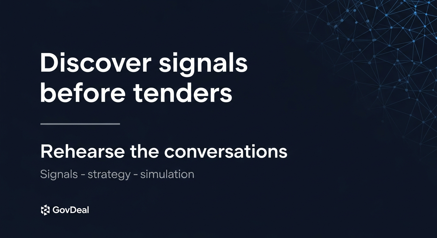GovDeal | Government deal intelligence + sales simulation